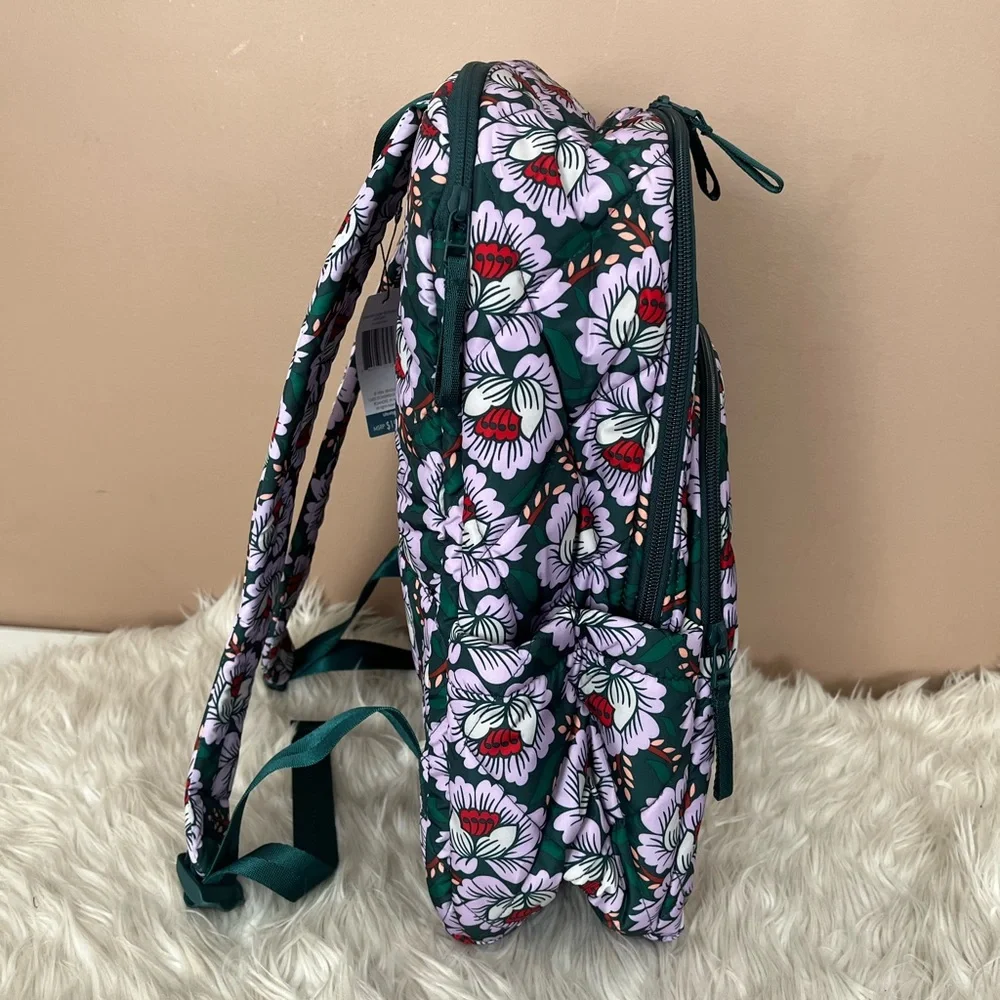 {Vera Bradley} Essential Large Backpack, Lunch Tote, & Tumbler in Lotus Sea Moss